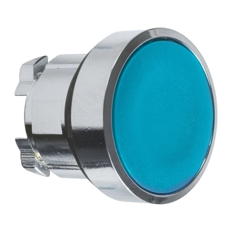 Cabezal azul para pulsador rasante metálico